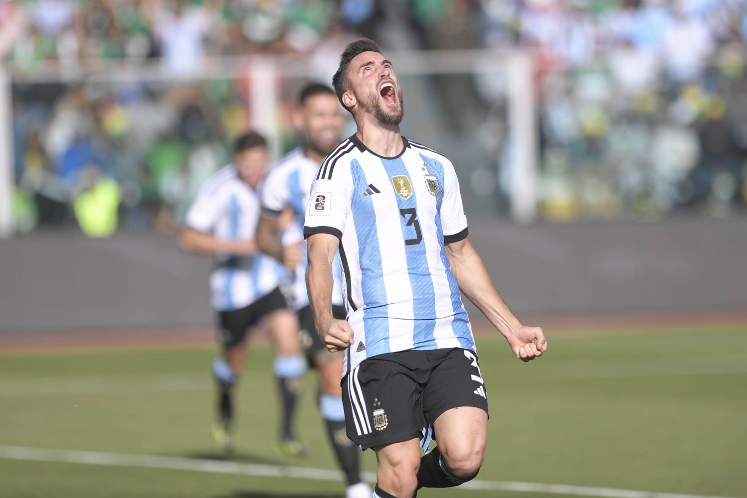 Tagliafico fue su primer tanto con la selección mayor. Foto: Julián Álvarez