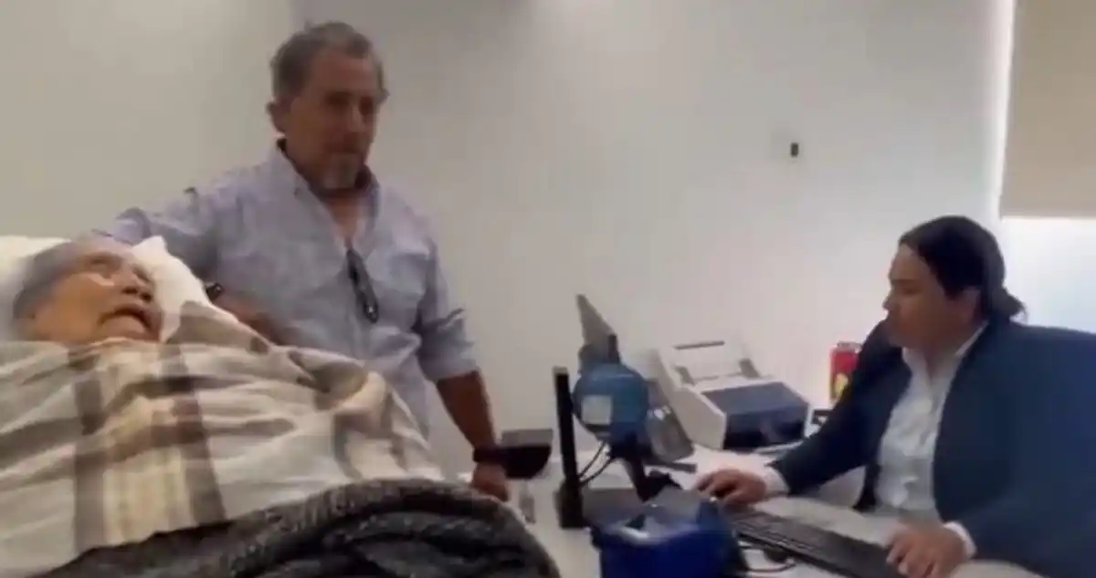 Fidelia Vásquez, de 96 años,