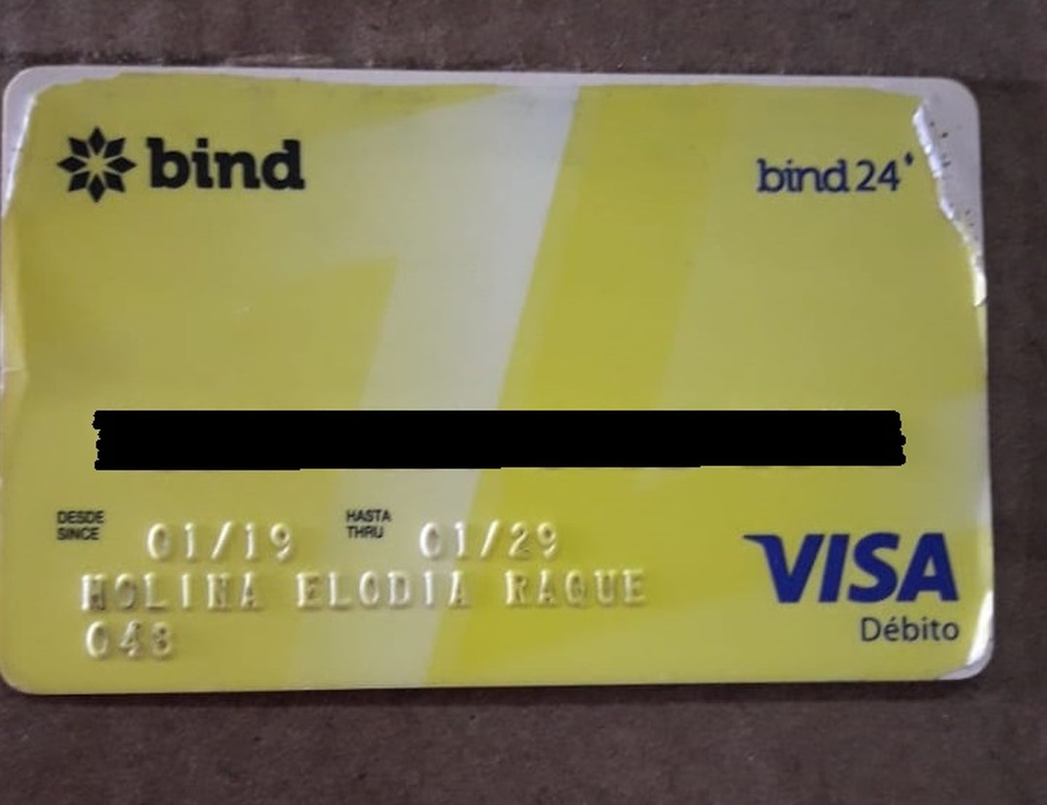 Tarjeta encontrada