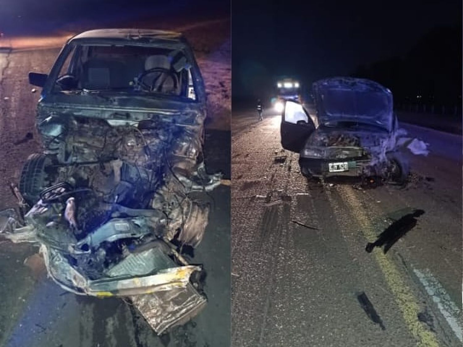 Triple colisión en Ruta Nacional 12, a metros del acceso a General Ramírez