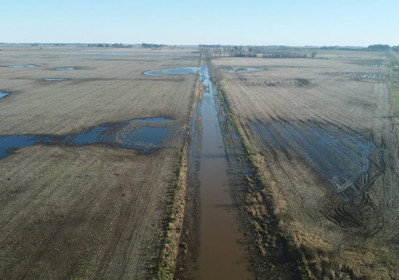 Más de un millón de hectáreas bajo el agua en el corazón bonaerense, advierte Carbap
