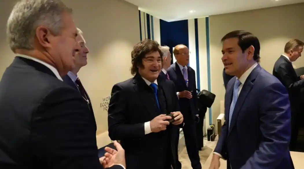 El presidente mantuvo un encuentro con el secretario de Estado norteamericano, Marco Rubio.