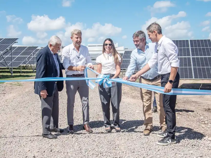 Frigerio inauguró el parque solar en frigorífico de Concepción del Uruguay