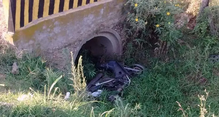 Tras accidente de tránsito, Motociclista internado en terapia intensiva