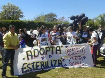 En Federación marcharon contra el envenenamiento de perros