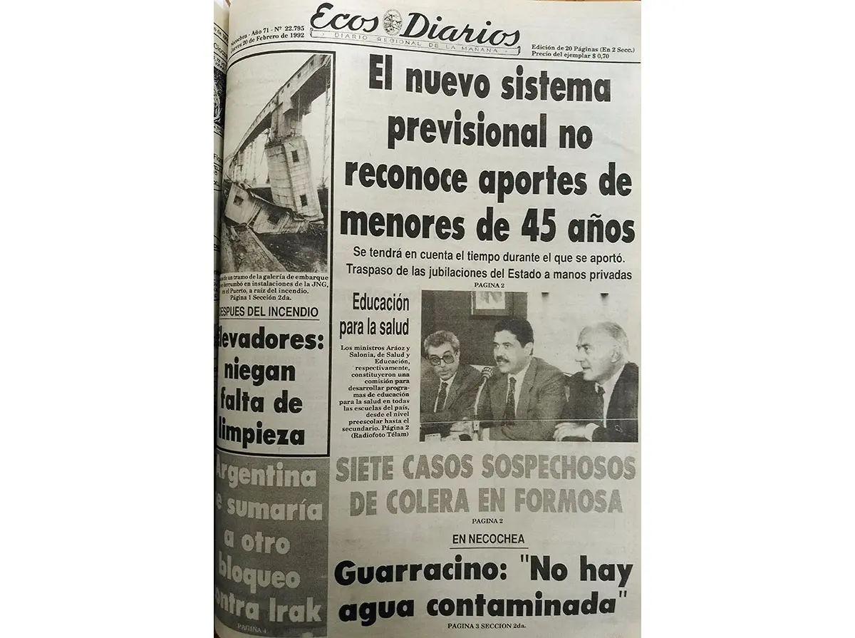 Jueves 20 de febrero de 1992