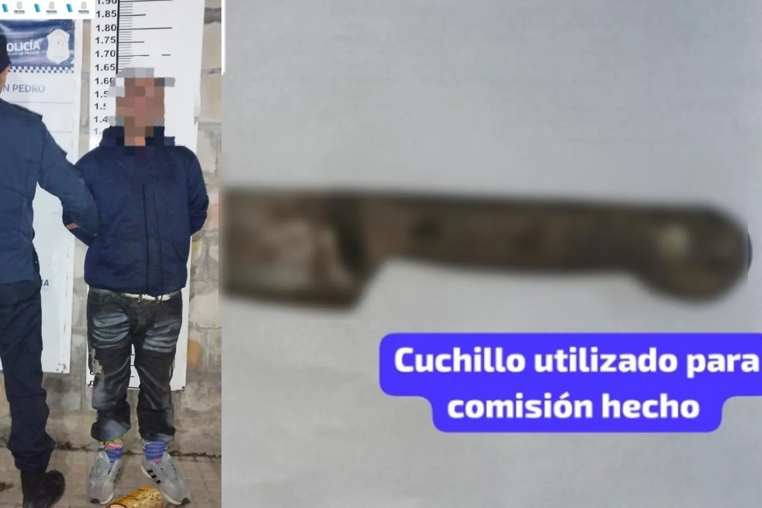 El aprehendido quedó a disposición de la Justicia.
