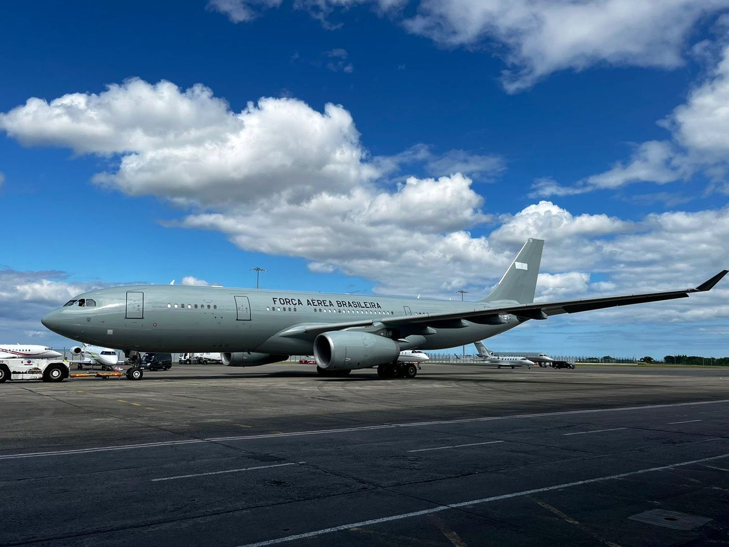 El KC-30 (A330-200) con los colores de la Fuerza Aérea Brasileña