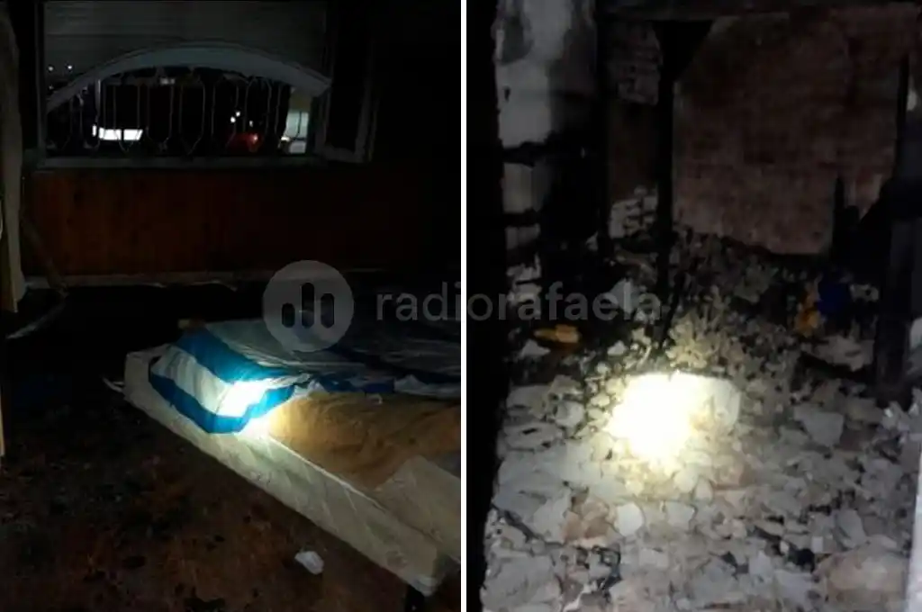 bomberos voluntarios morteros incendio casa - 1