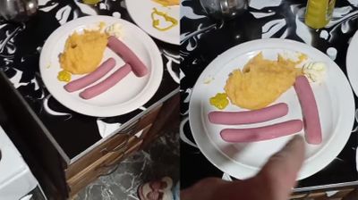 Quiso Sorprender a su pareja con una comida y un detalle inesperado lo dejó sin palabras