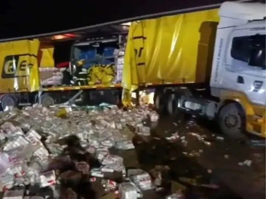 Trágico accidente entre un camión y un colectivo en la Ruta Nacional 11