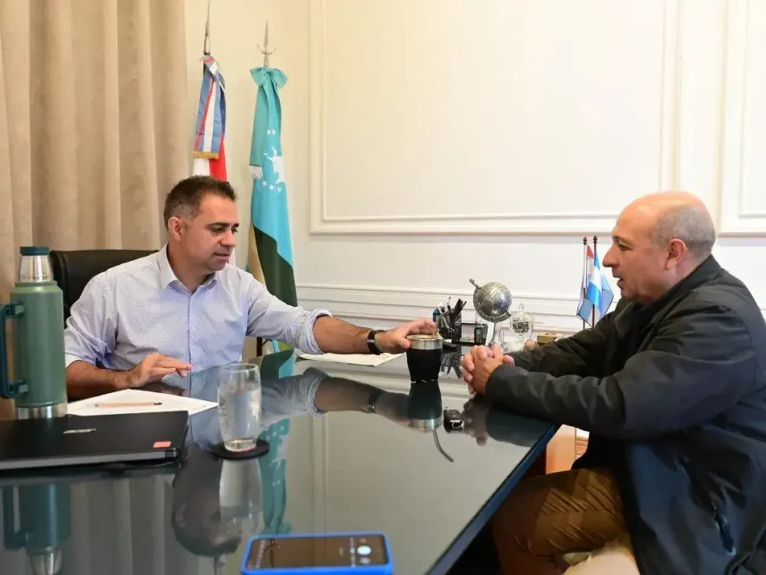 El intendente de Galarza se entrevistó con Davico