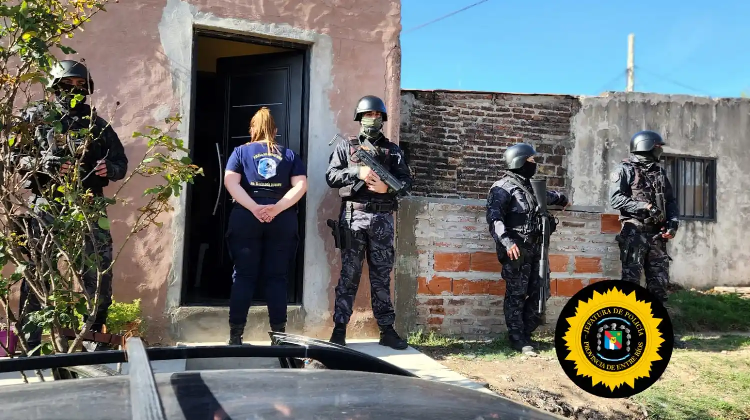 Importante operativo antidroga en Diamante culmina con allanamientos y detenciones