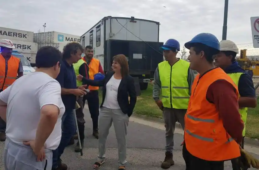Puerto: plantearon la necesidad de obras a Patricia Bullrich