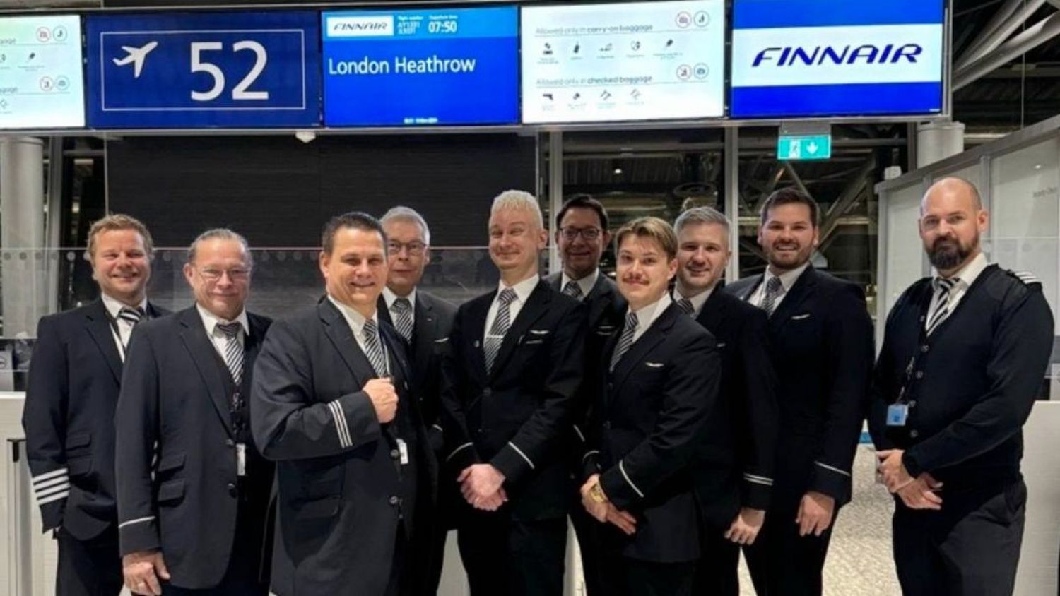 Finnair Operates All-Male Crew Flight to Mark International Men’s Day