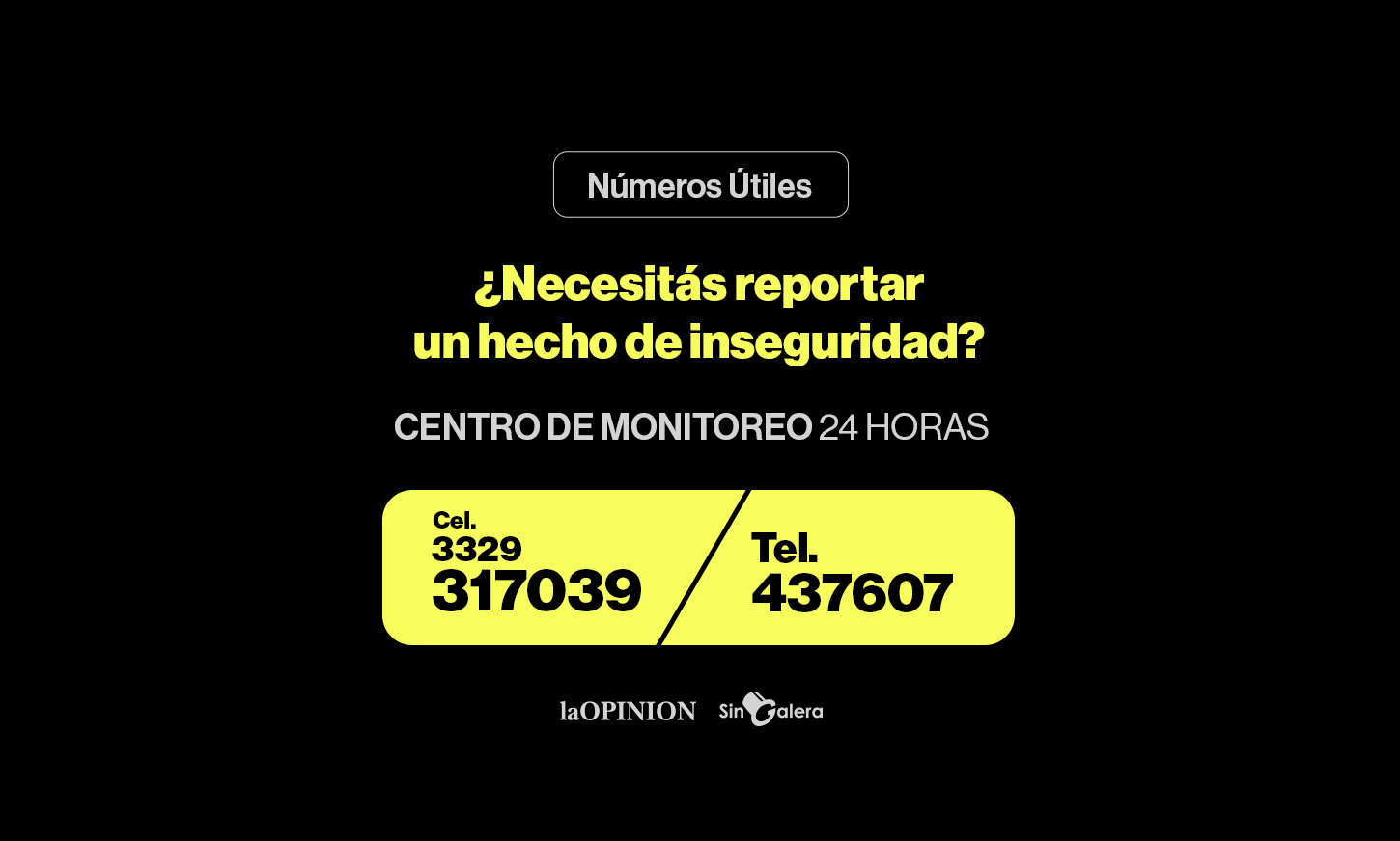 Inseguridad: cómo reportar un hecho, las 24 horas