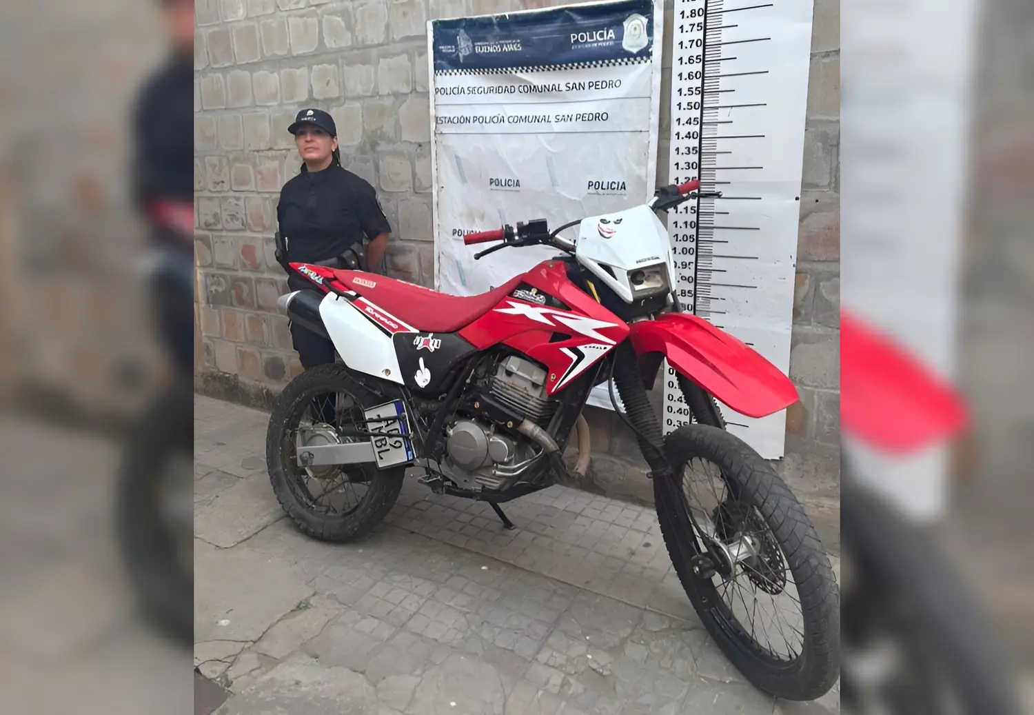 La moto fue restituida a su propietario.