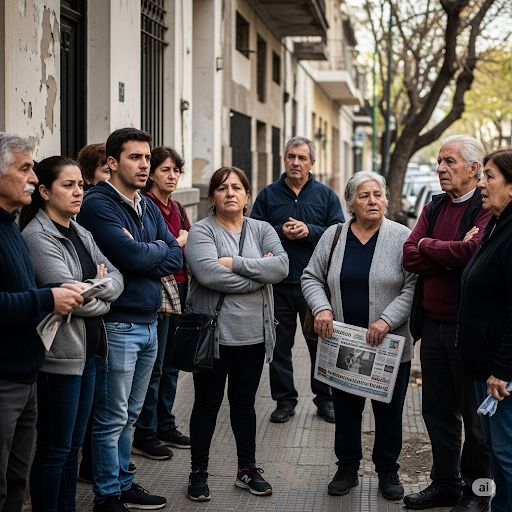 Ciudadanos descontentos por la situación de pobreza en Argentina