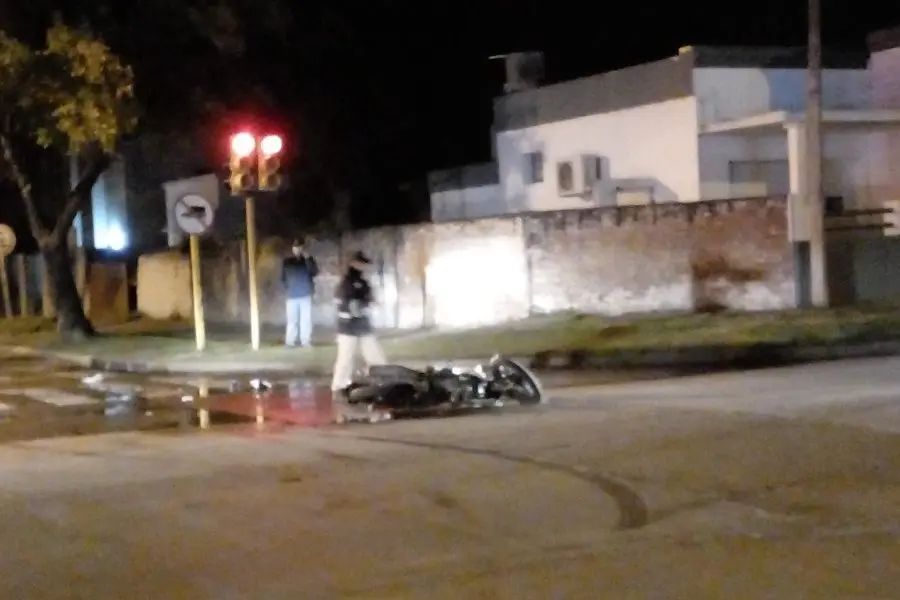 Accidente en la ciudad: una persona herida producto del impacto