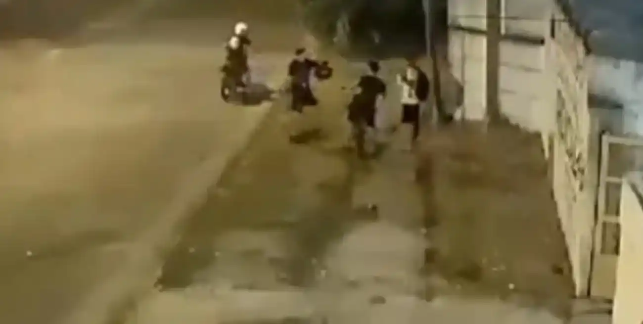 Captura del vídeo de la cámara de seguridad que registró el hecho.