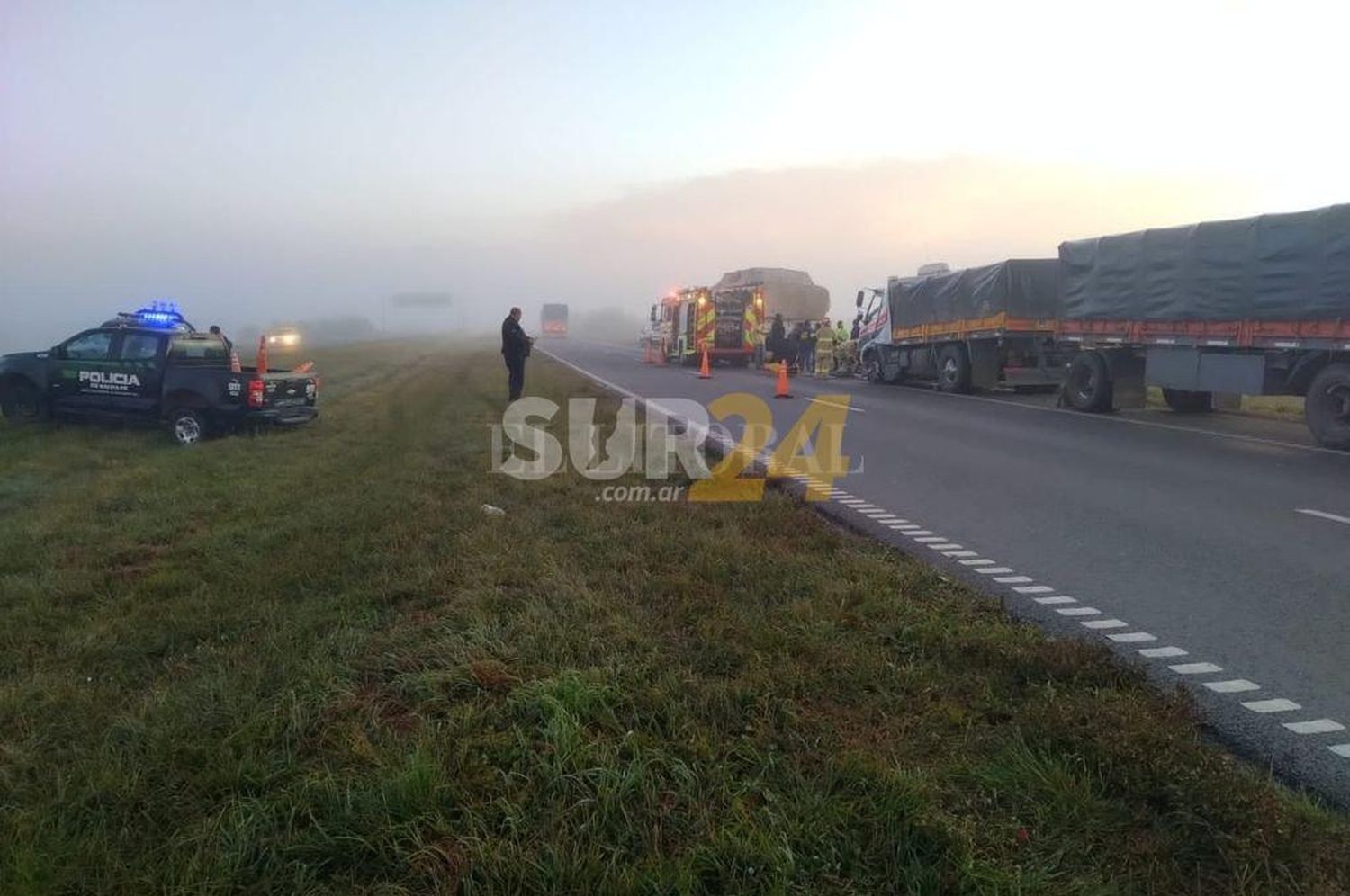 Trágico choque en la autopista Rosario – Santa Fe: falleció un policía de Carmen