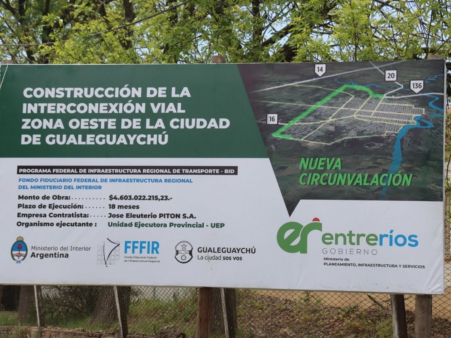 Rescindieron el contrato para la construcción de la Circunvalación de Gualeguaychú