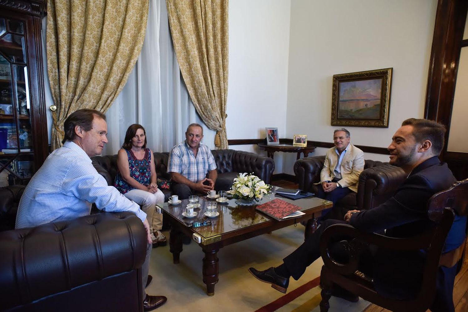 El gobernador recibió al presidente comunal de Estación Sosa