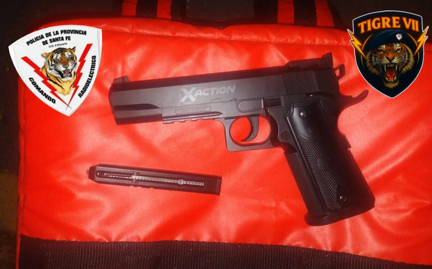 Arma secuestrada.