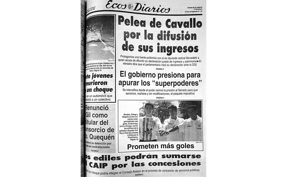 Martes 20 de febrero de 1996