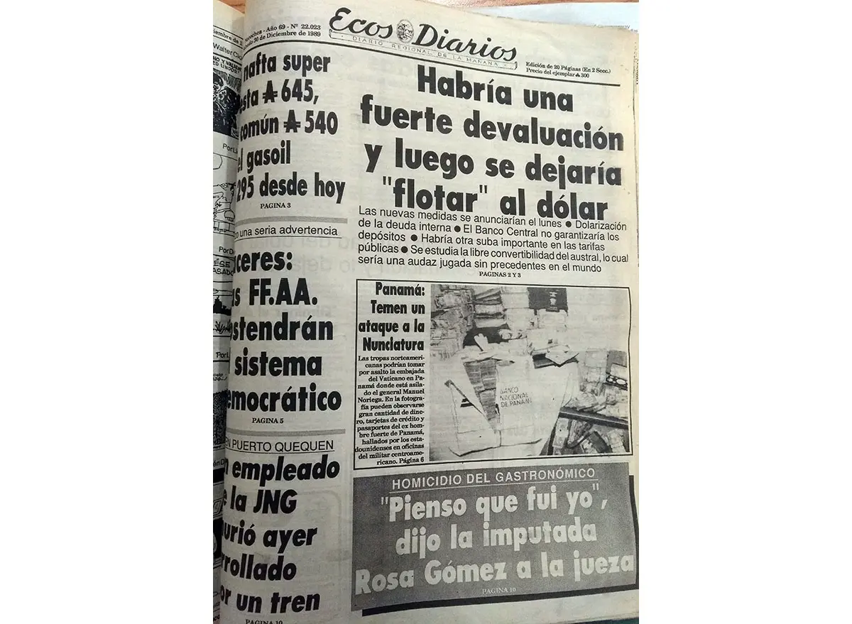 Sábado 30 de diciembre de 1989