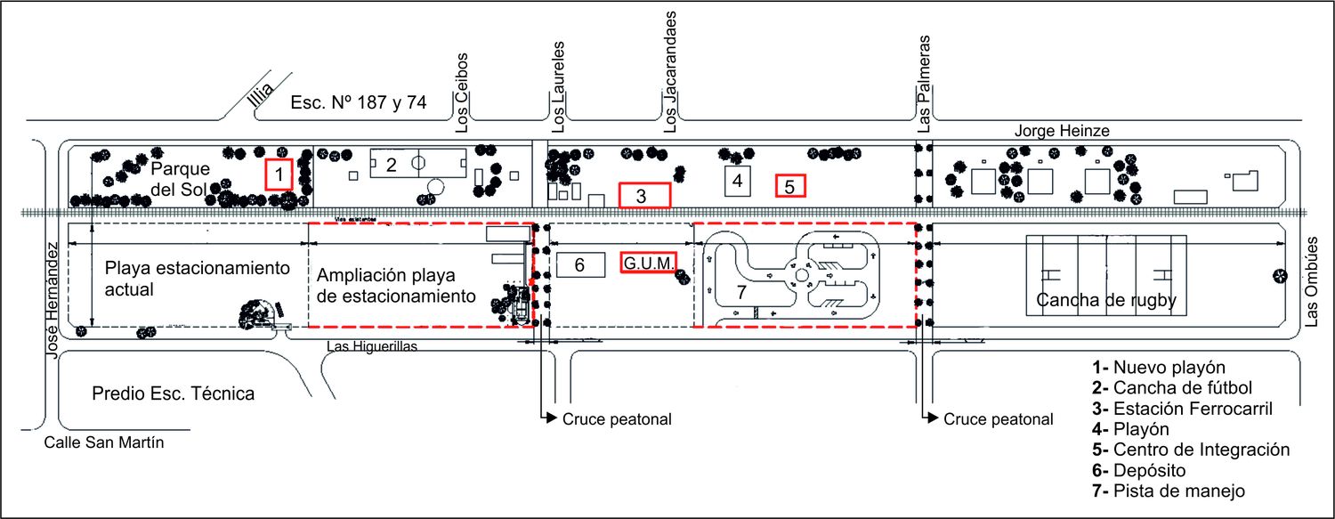 Un proyecto que busca integrar el predio de la ex estación del ferrocarril a la trama urbana