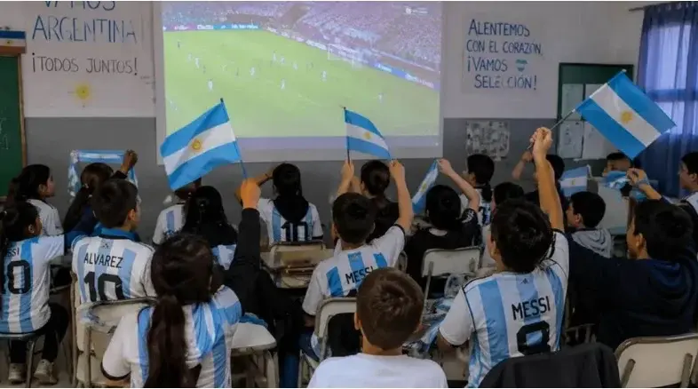 Se pasará el partido en las escuelas