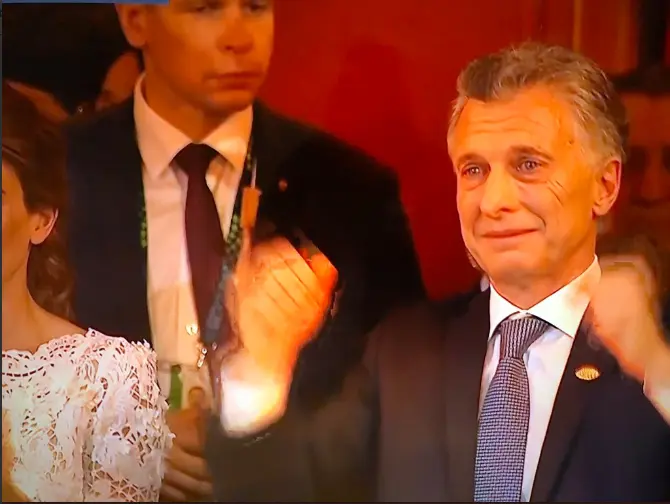 Macri se emocionó en la gala del Colón