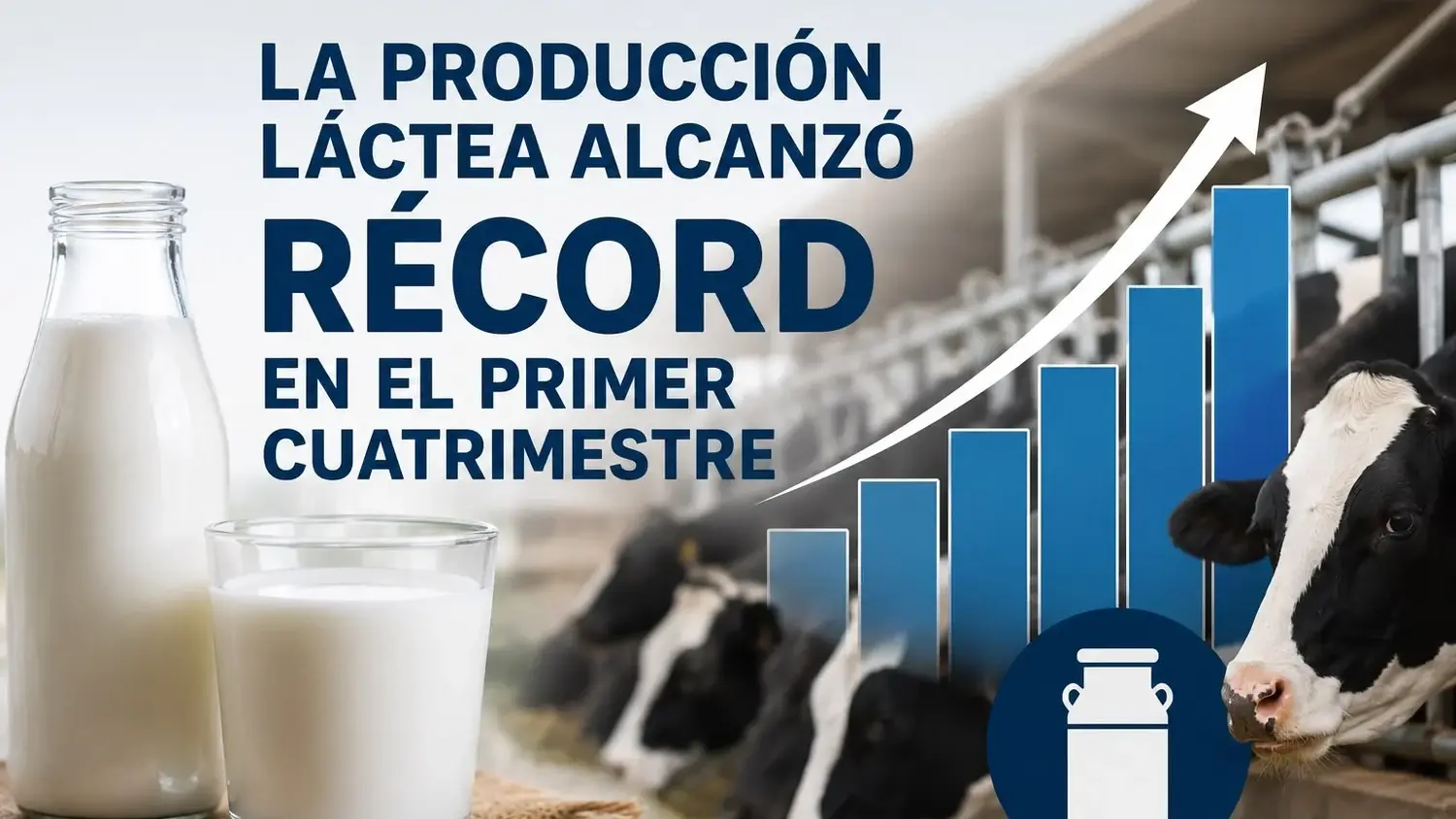 La producción láctea alcanzó récord en el primer cuatrimestre