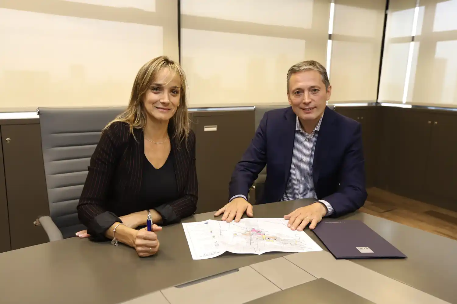 Gray y Galmarini se reunieron por las obras en Esteban Echeverría:  “Ya licitamos la ampliación de la planta de tratamiento de El Jagüel"