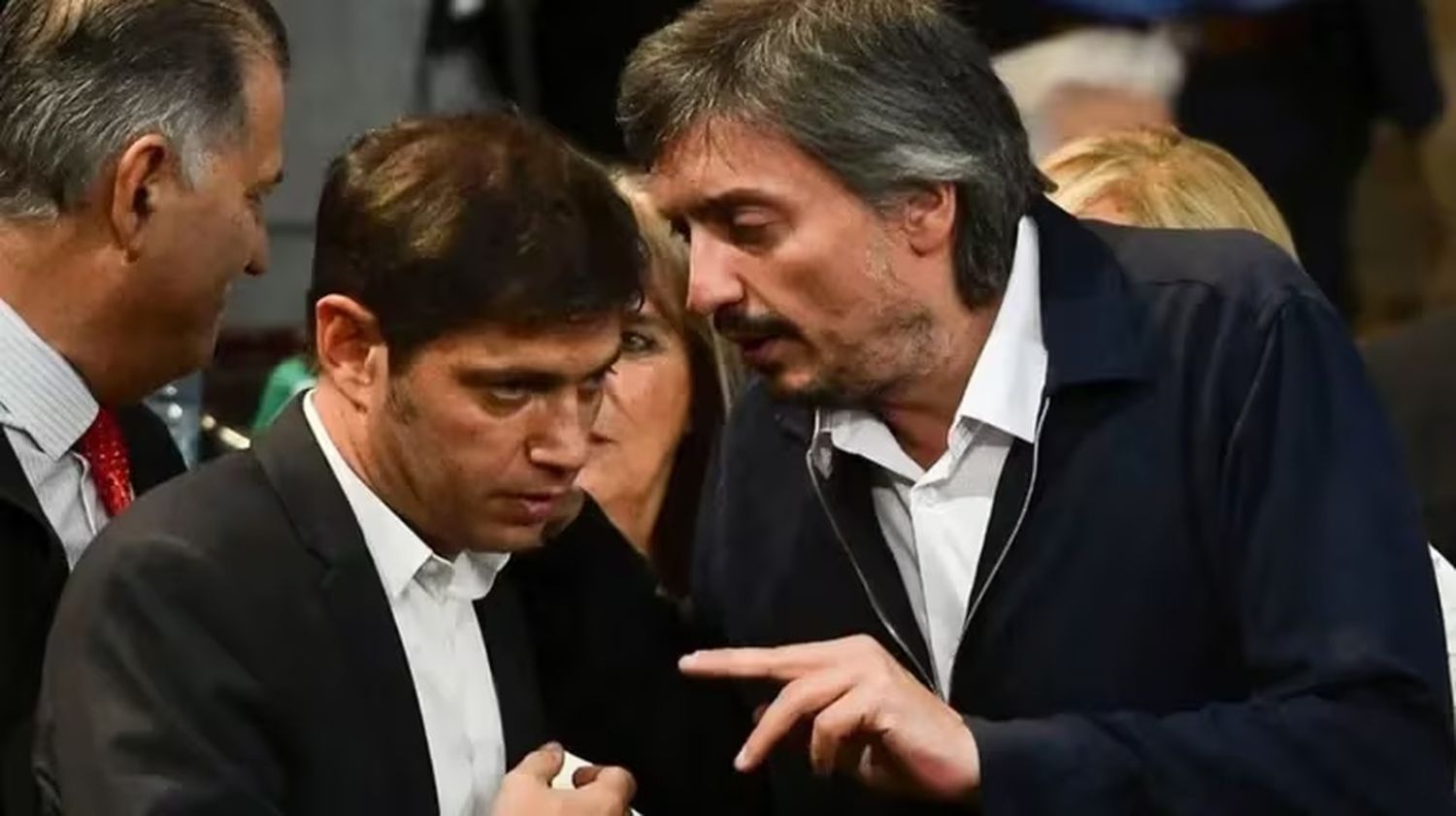 Axel Kicillof junto a Máximo Kirchner.