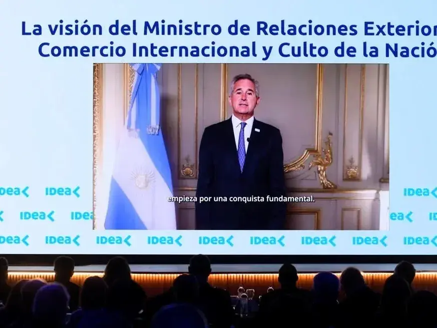 El Canciller habló a través de un video grabado.