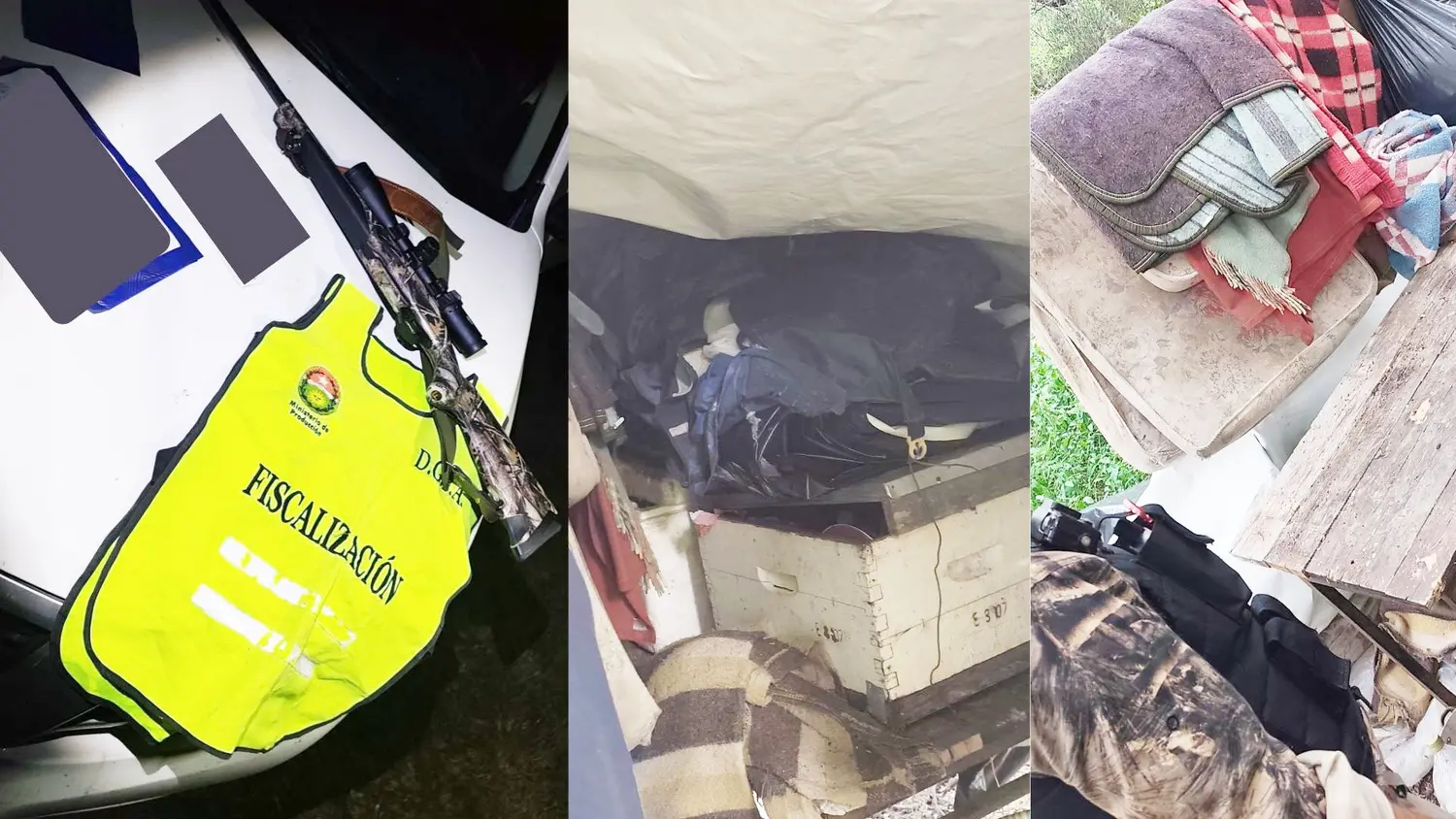 Secuestran un fusil de grueso calibre a un cazador furtivo en un área protegida de La Paz