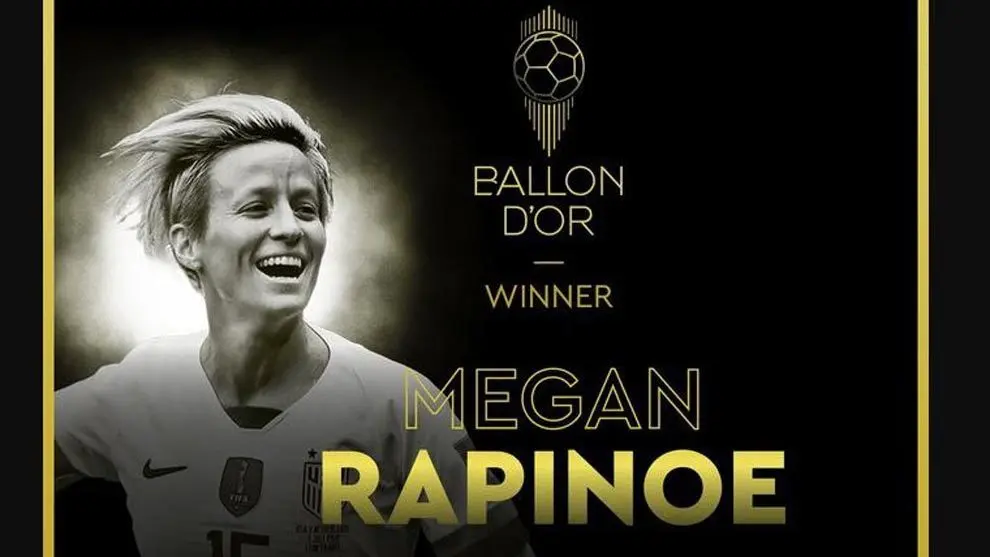 Megan Rapinoe gana el Balón de Oro femenino 2019