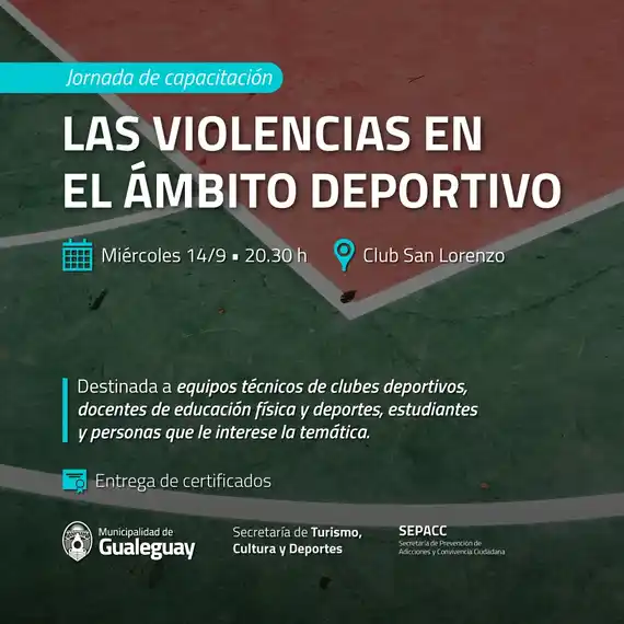 Realizan una jornada sobre violencia en el deporte