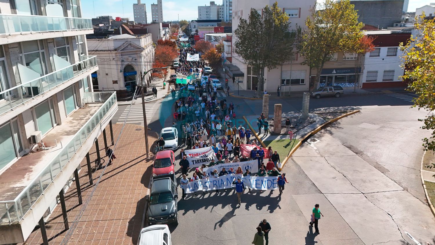 Marcha por las calles del centro