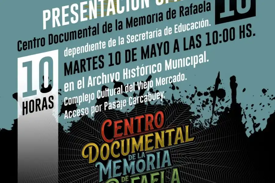 Se presenta el Centro Documental de la Memoria de Rafaela