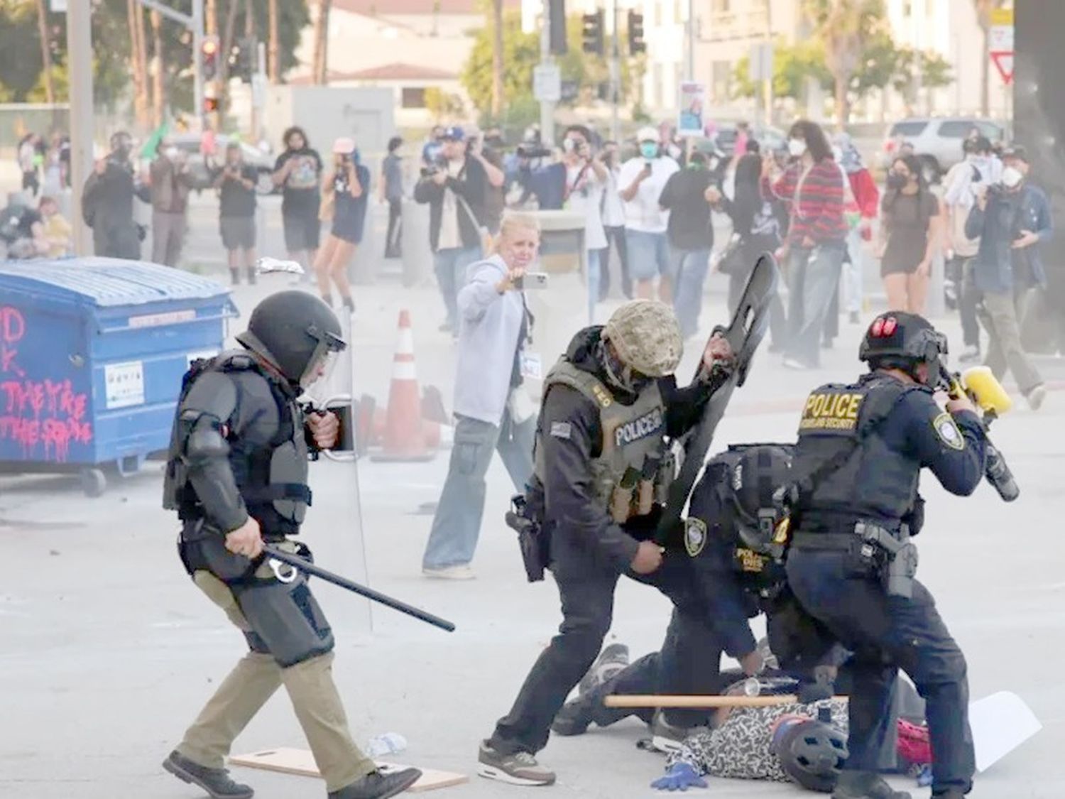 La Guardia Nacional llegó a Los Ángeles tras las protestas contra las políticas migratorias