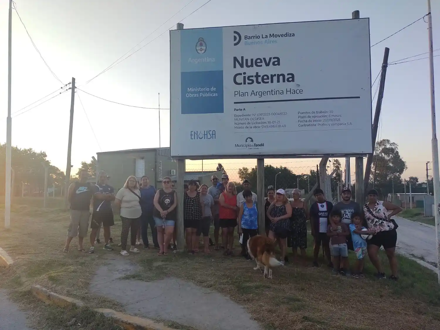 Los vecinos de La Movediza continúan sin agua