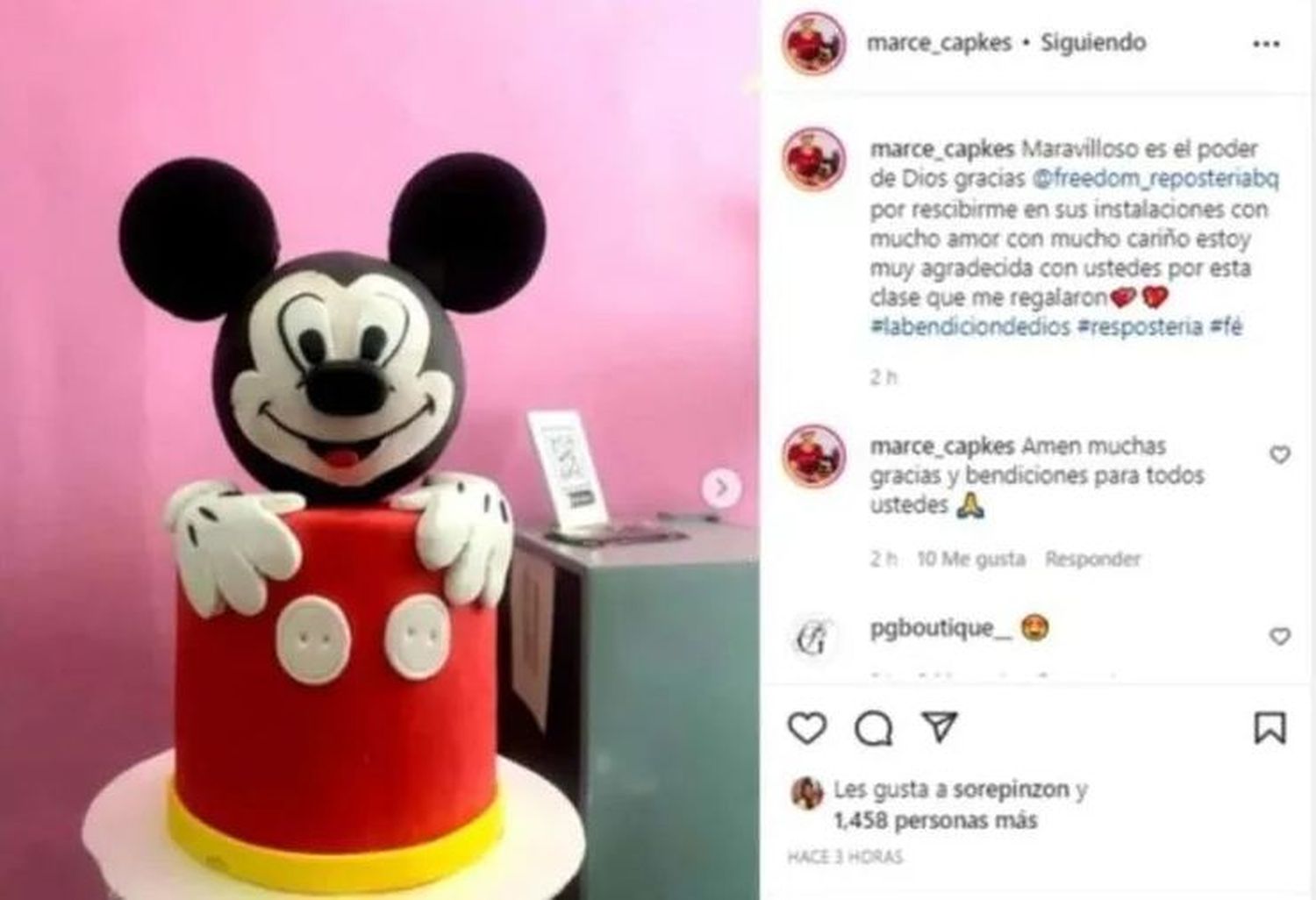 La pastelera detrás de la torta de Mickey Mouse confesó el calvario que vive tras el video viral