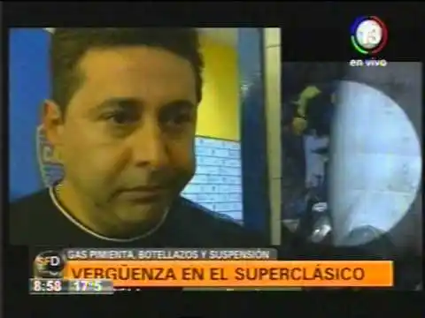 Vergonzosa agresión a los jugadores de River provocó la suspensión del Superclásico