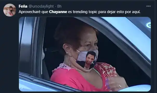 Sin duda un tapabocas muy original con la imagen de Chayanne. foto: Instagram
