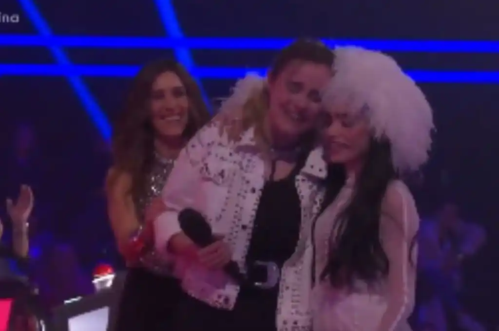 El festejo de Lali en La Voz