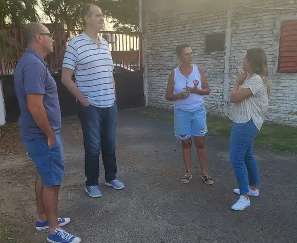 El gobierno recorre los clubes de la provincia con el objetivo de fortalecer el desarrollo deportivo