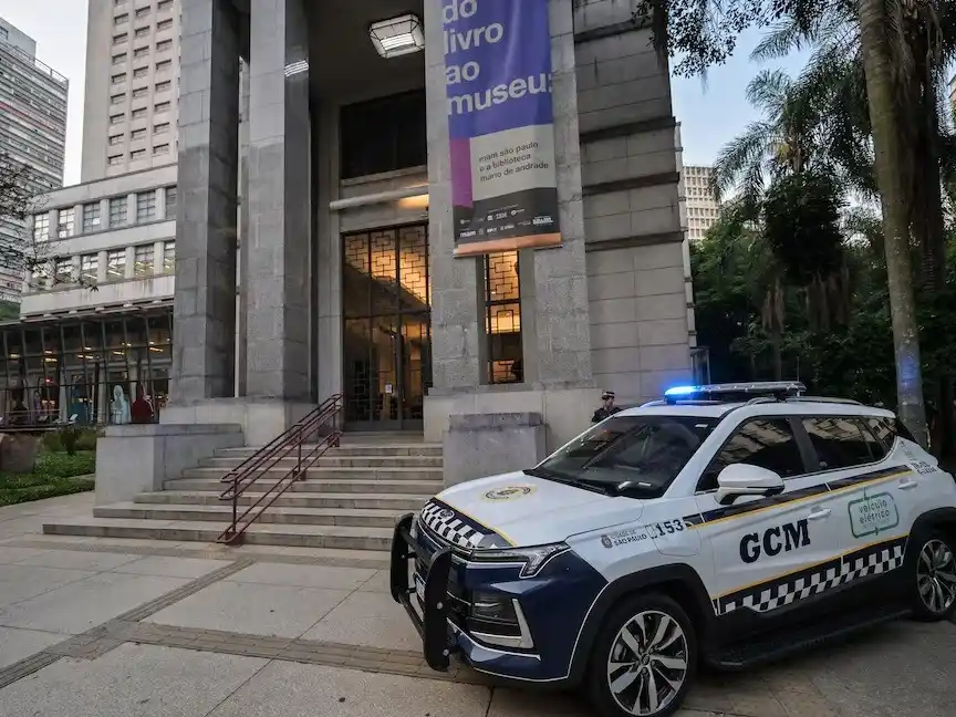 La Biblioteca Mário de Andrade, en San Pablo, fue el escenario del robo.